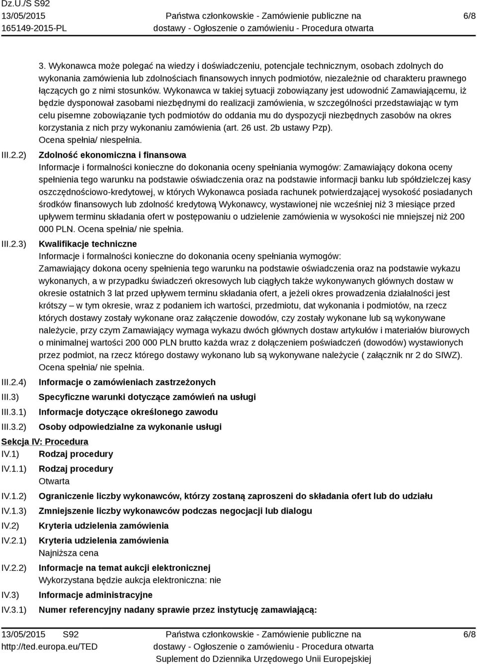 łączących go z nimi stosunków.