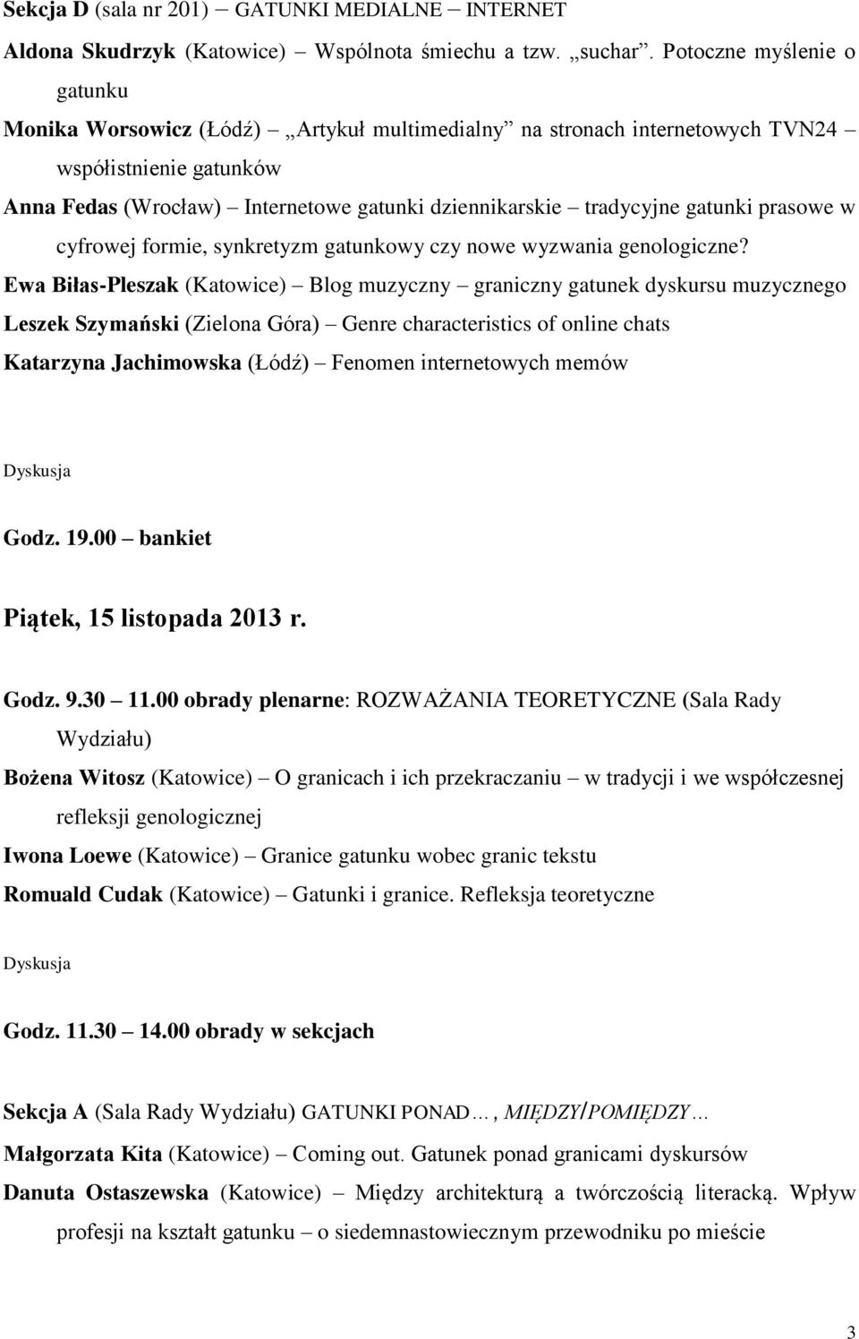gatunki prasowe w cyfrowej formie, synkretyzm gatunkowy czy nowe wyzwania genologiczne?