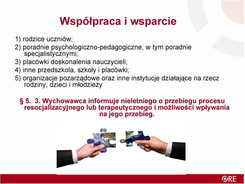 organizacje pozarządowe oraz inne instytucje działające na rzecz rodziny, dzieci i młodzieży 5. 3.