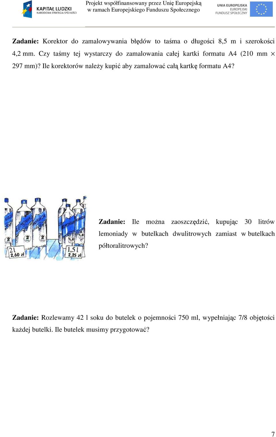 Ile korektorów należy kupić aby zamalować całą kartkę formatu A4?