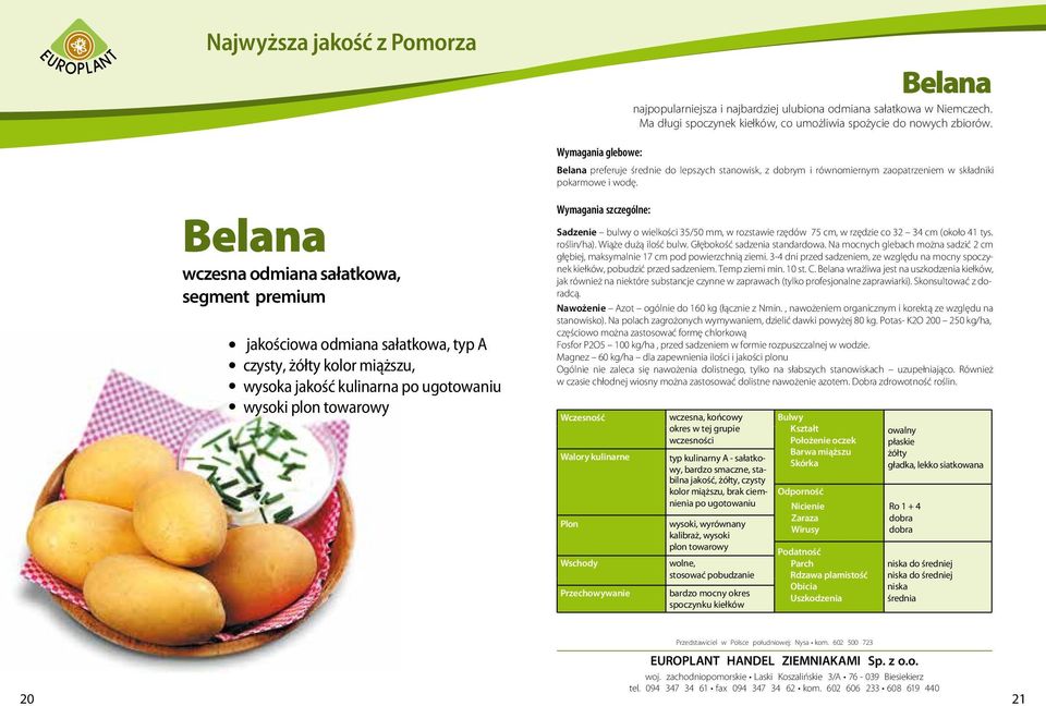 Belana preferuje średnie do lepszych stanowisk, z dobrym i równomiernym zaopatrzeniem w składniki pokarmowe i wodę.