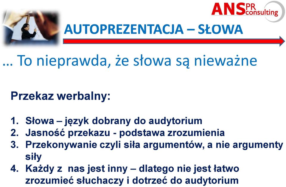 Jasność przekazu - podstawa zrozumienia 3.