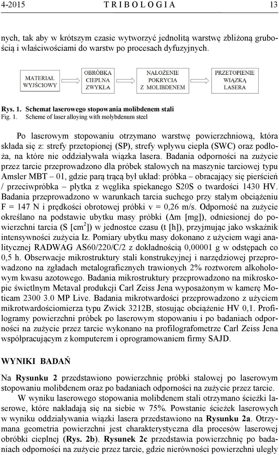 które nie oddziaływała wiązka lasera.