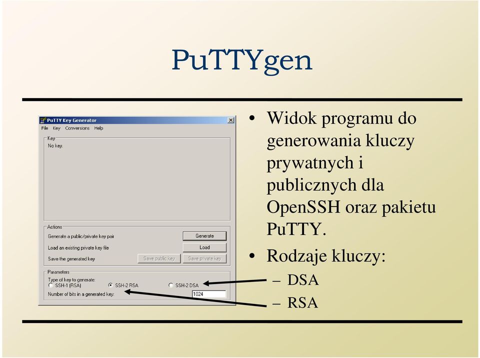 publicznych dla OpenSSH oraz