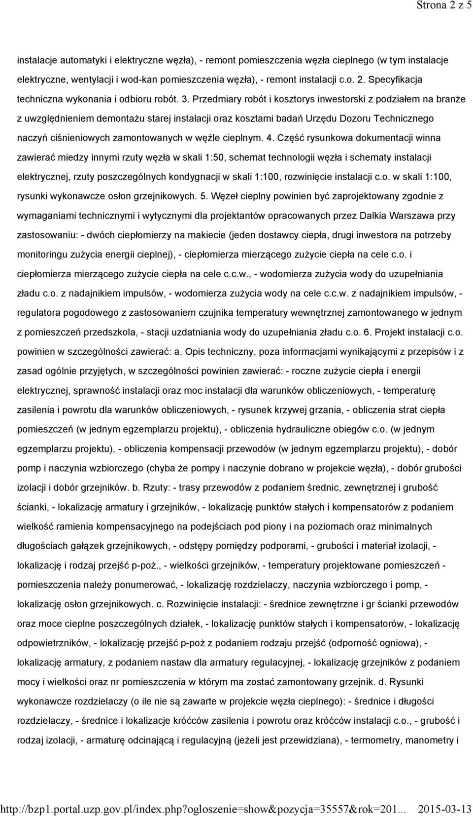 węźle cieplnym. 4.