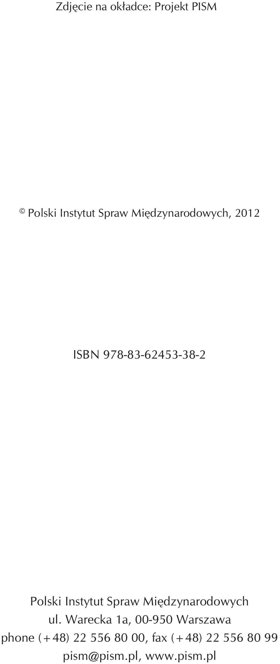 Spraw Miêdzynarodowych ul.