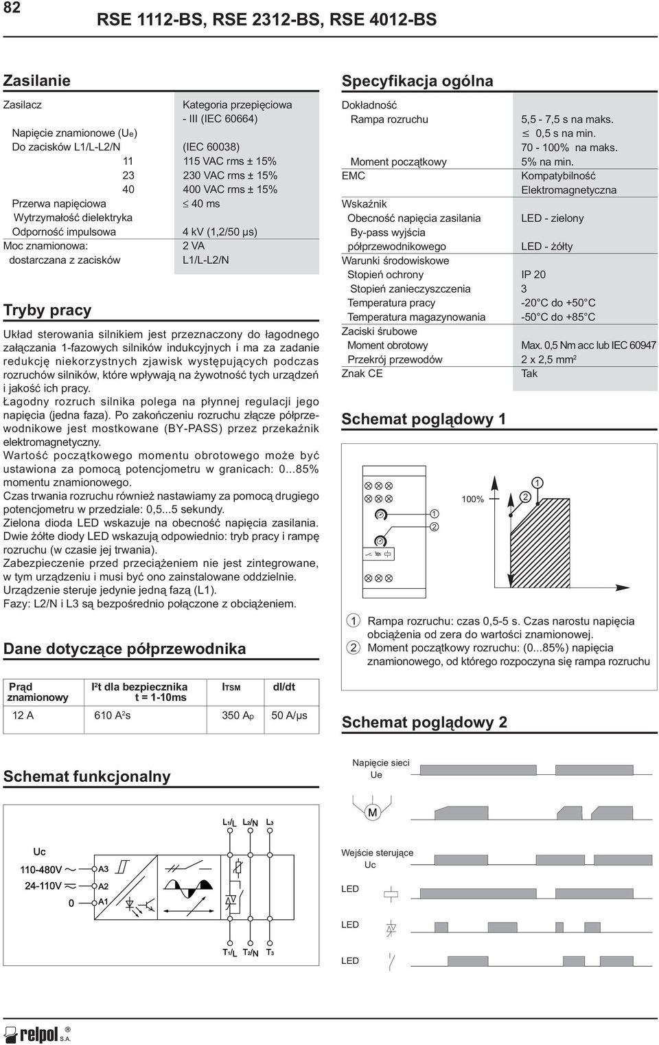 silnikiem jest przeznaczony do ³agodnego za³¹czania 1-fazowych silników indukcyjnych i ma za zadanie redukcjê niekorzystnych zjawisk wystêpuj¹cych podczas rozruchów silników, które wp³ywaj¹ na
