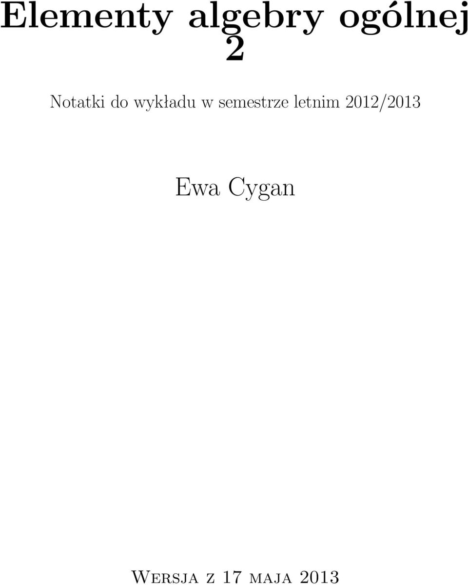 semestrze letnim 2012/2013