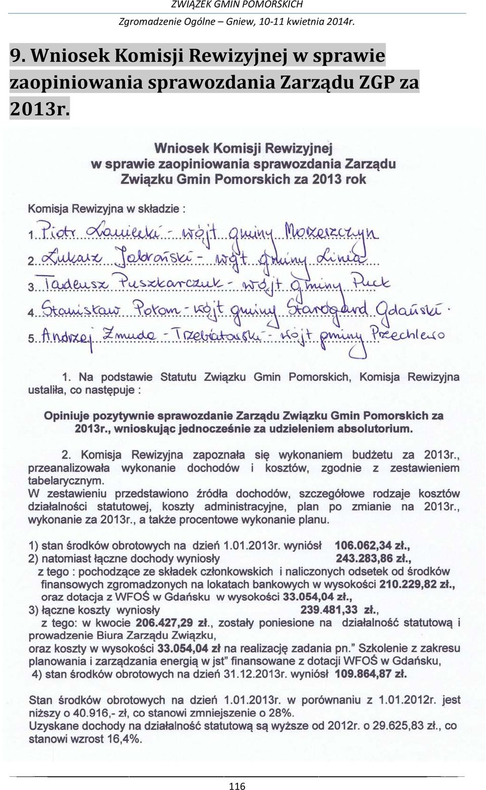 zaopiniowania