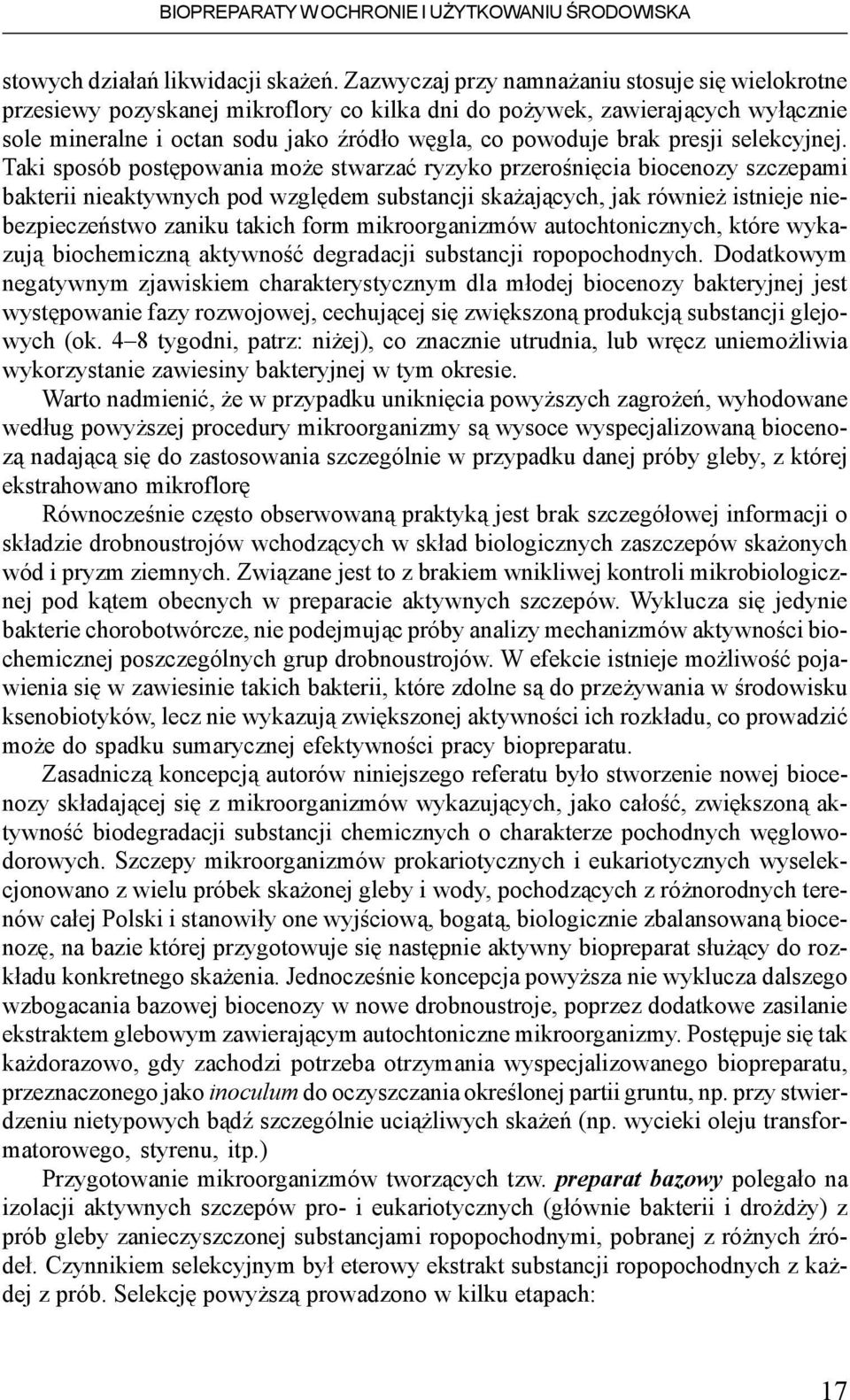 presji selekcyjnej.