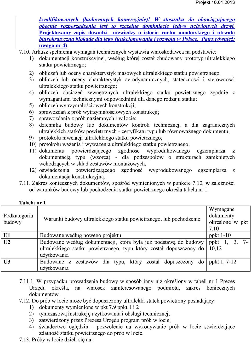 Arkusz spełnienia wymagań technicznych wystawia wnioskodawca na podstawie: 1) dokumentacji konstrukcyjnej, według której został zbudowany prototyp ultralekkiego statku powietrznego; 2) obliczeń lub