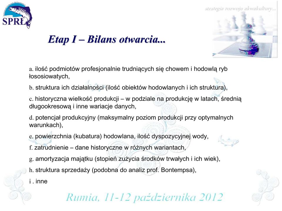 historyczna wielkość produkcji w podziale na produkcję w latach, średnią długookresową i inne wariacje danych, d.