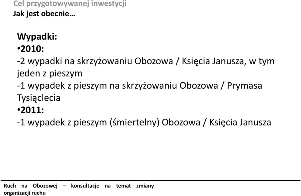 pieszym - wypadek z pieszy a skrzyżowa iu O ozowa / Pry asa