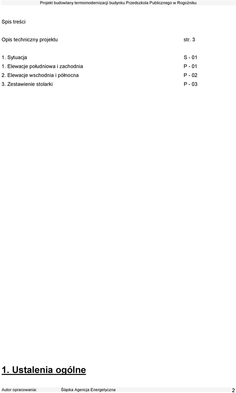 Elewacje wschodnia i północna P - 02 3.