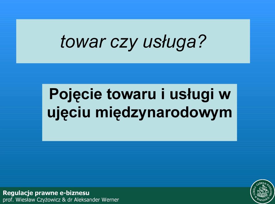 usługi w ujęciu