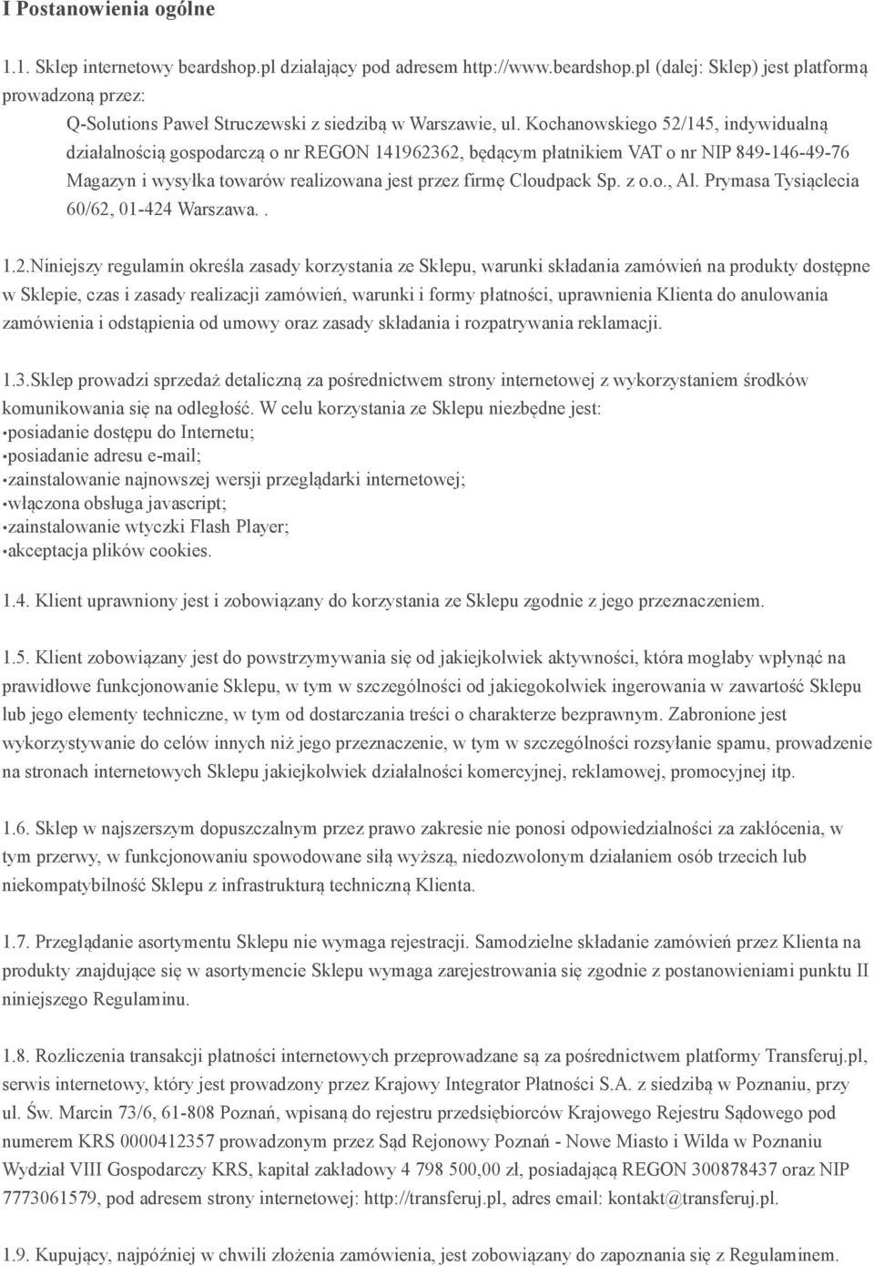 z o.o., Al. Prymasa Tysiąclecia 60/62,