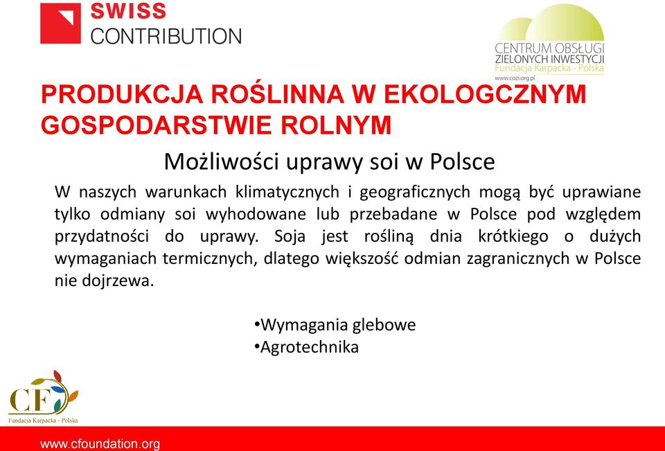 przydatności do uprawy.