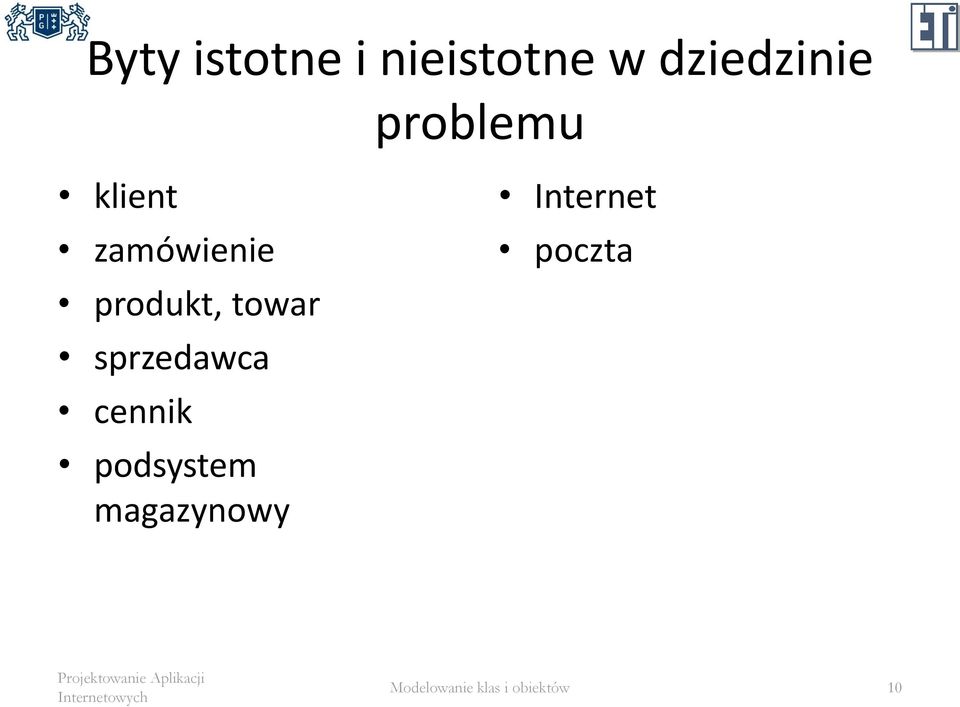 sprzedawca cennik podsystem magazynowy