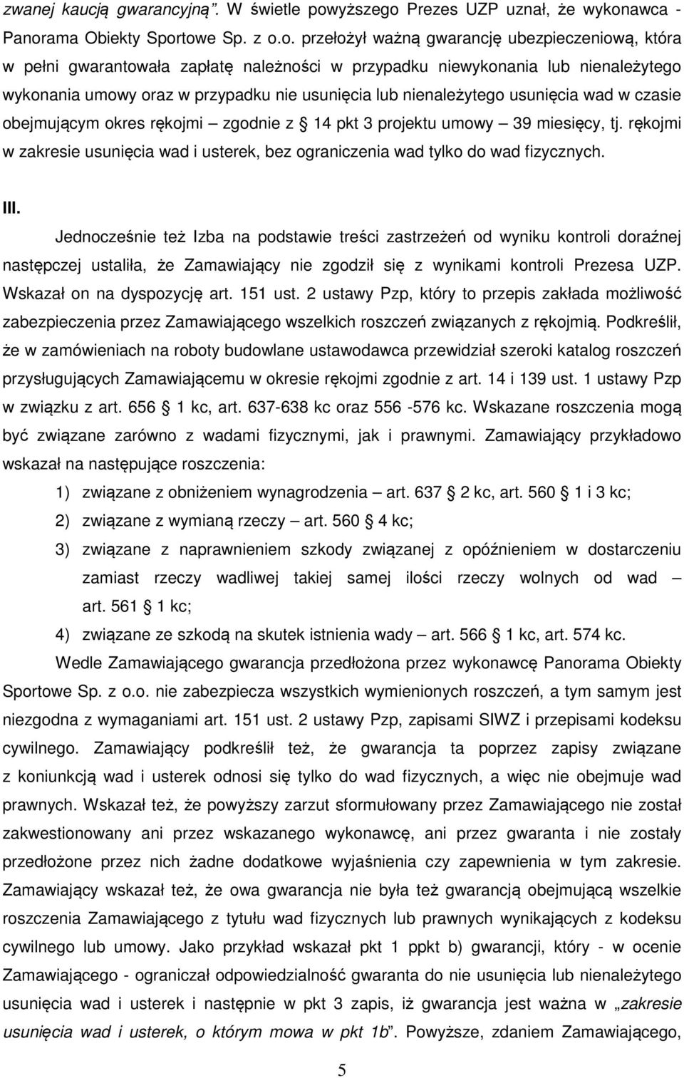 Prezes UZP uznał, że wykon