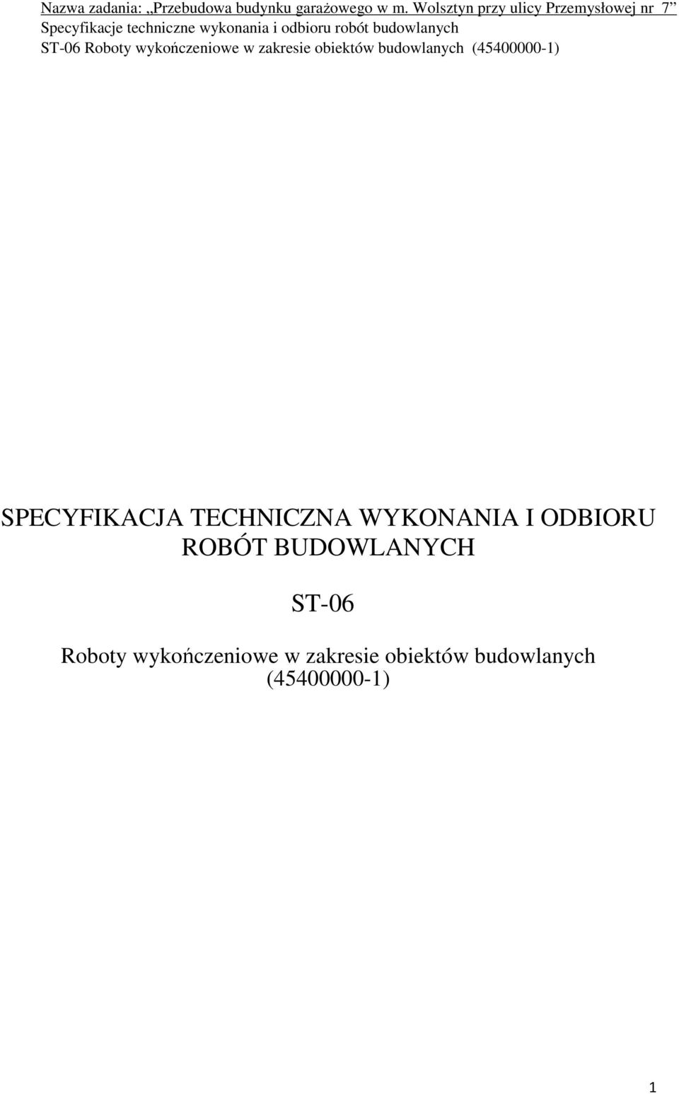 Roboty wykończeniowe w zakresie