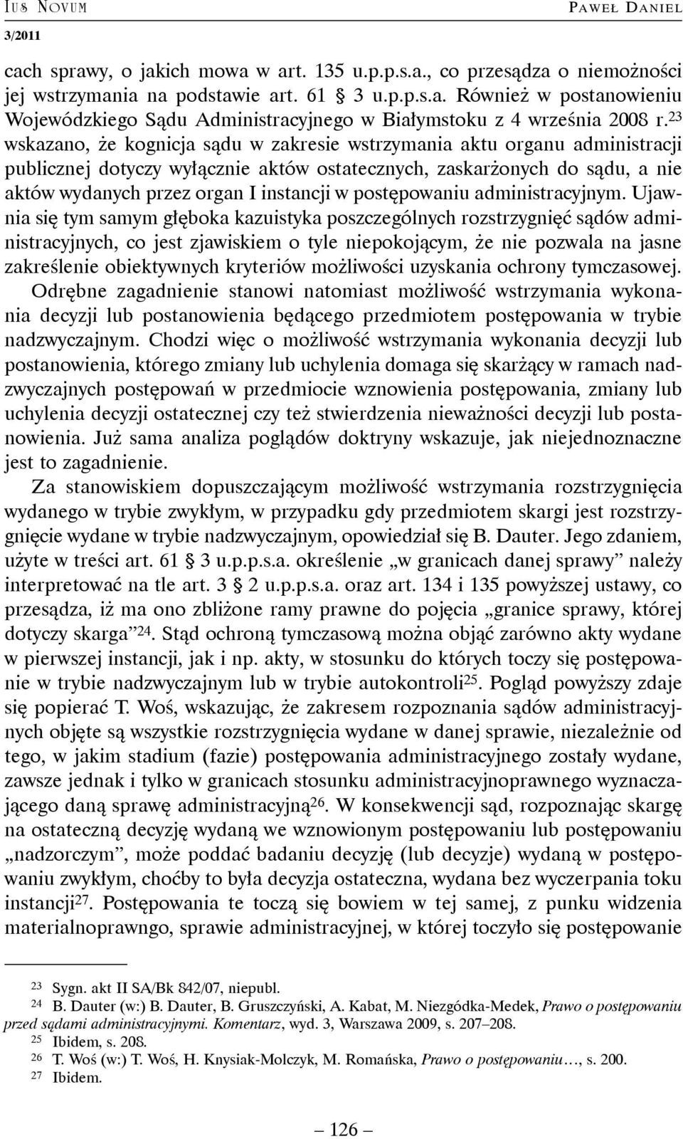 postępowaniu administracyjnym.