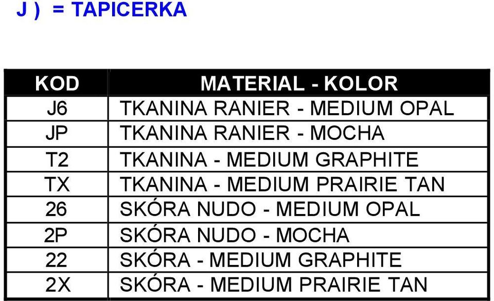TKANINA MEDIUM PRAIRIE TAN 26 SKÓRA NUDO MEDIUM OPAL 2P