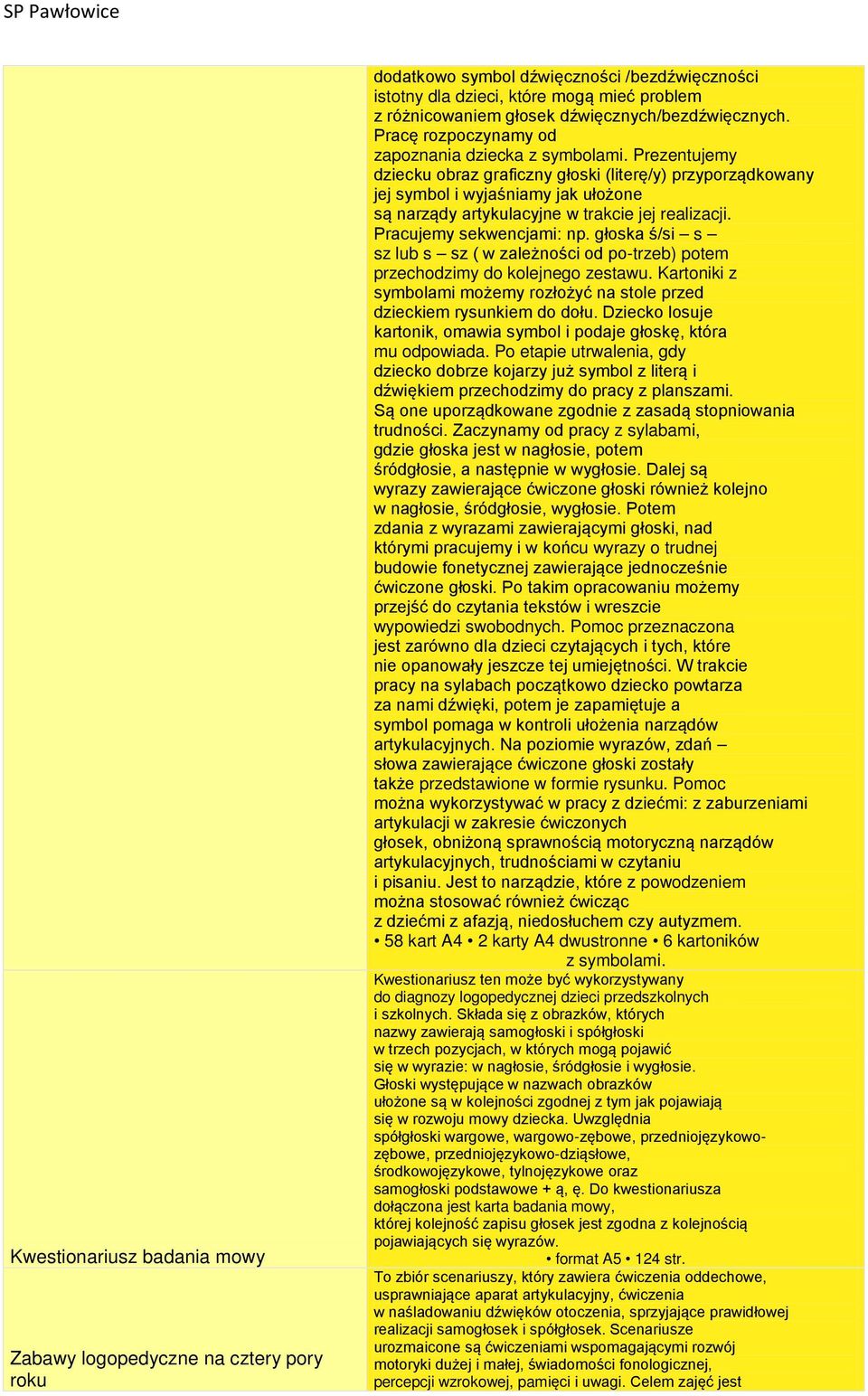 Prezentujemy dziecku obraz graficzny głoski (literę/y) przyporządkowany jej symbol i wyjaśniamy jak ułożone są narządy artykulacyjne w trakcie jej realizacji. Pracujemy sekwencjami: np.