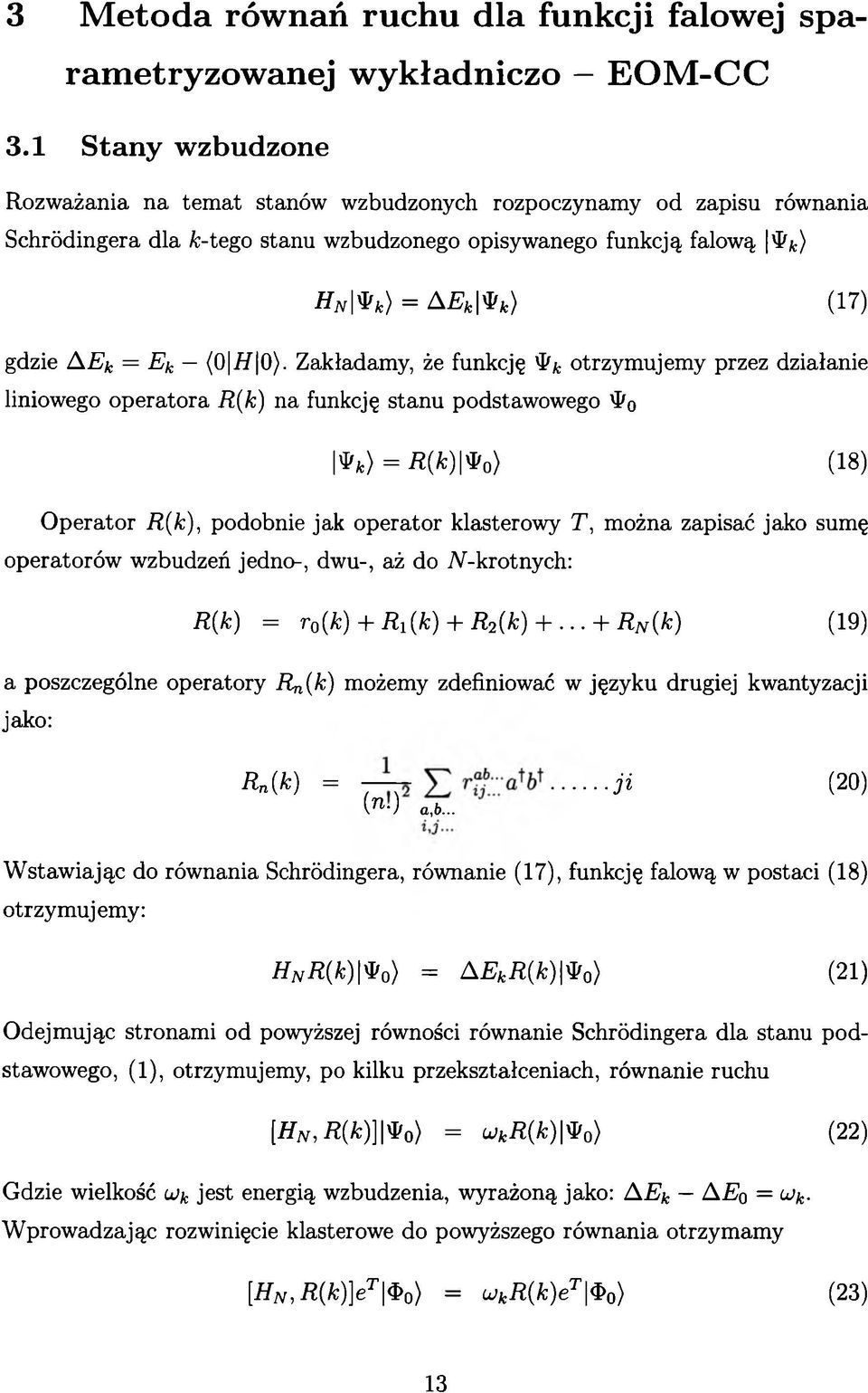 Ek = Ek (0 i/ 0).