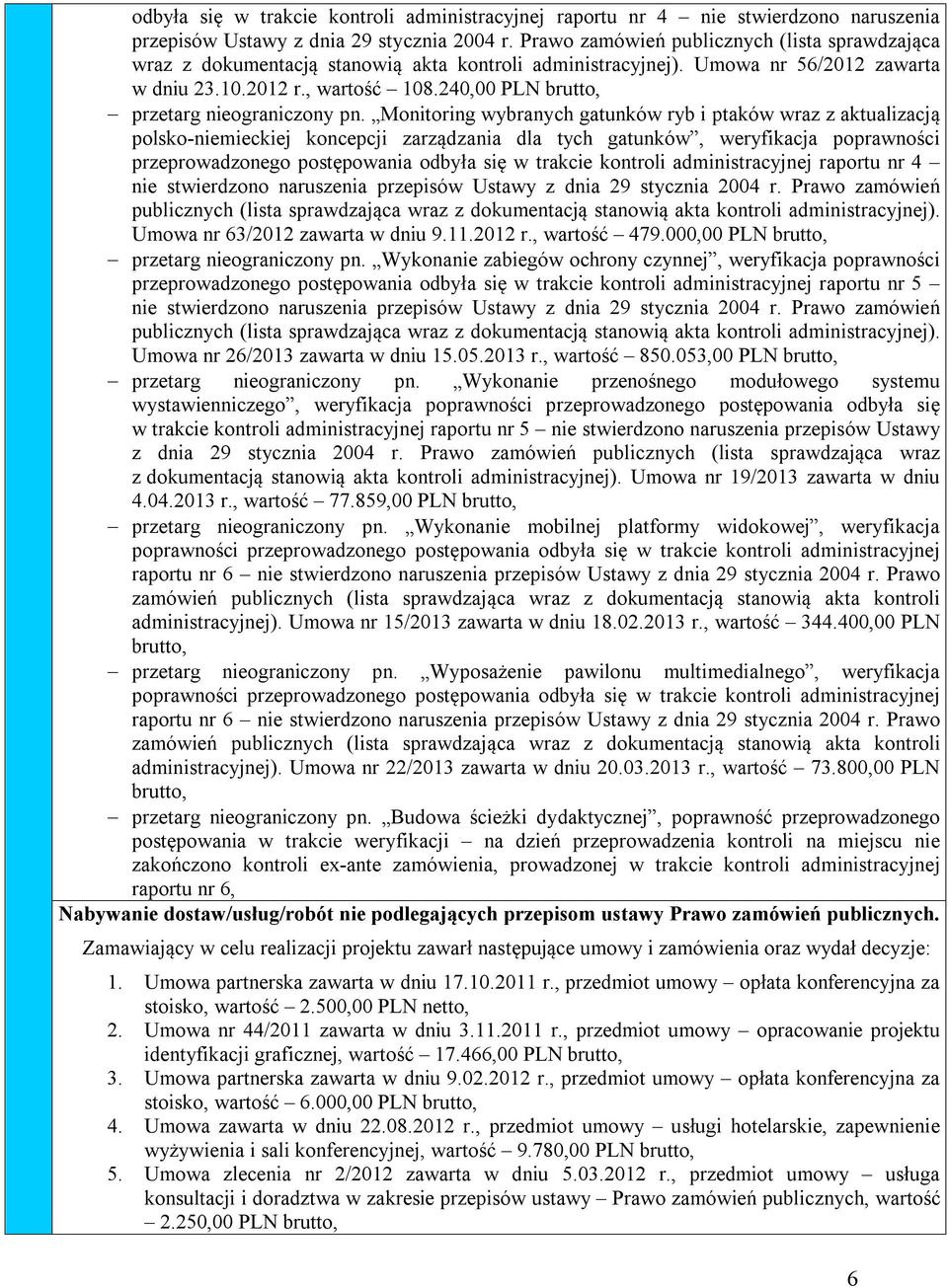 240,00 PLN brutto, przetarg nieograniczony pn.