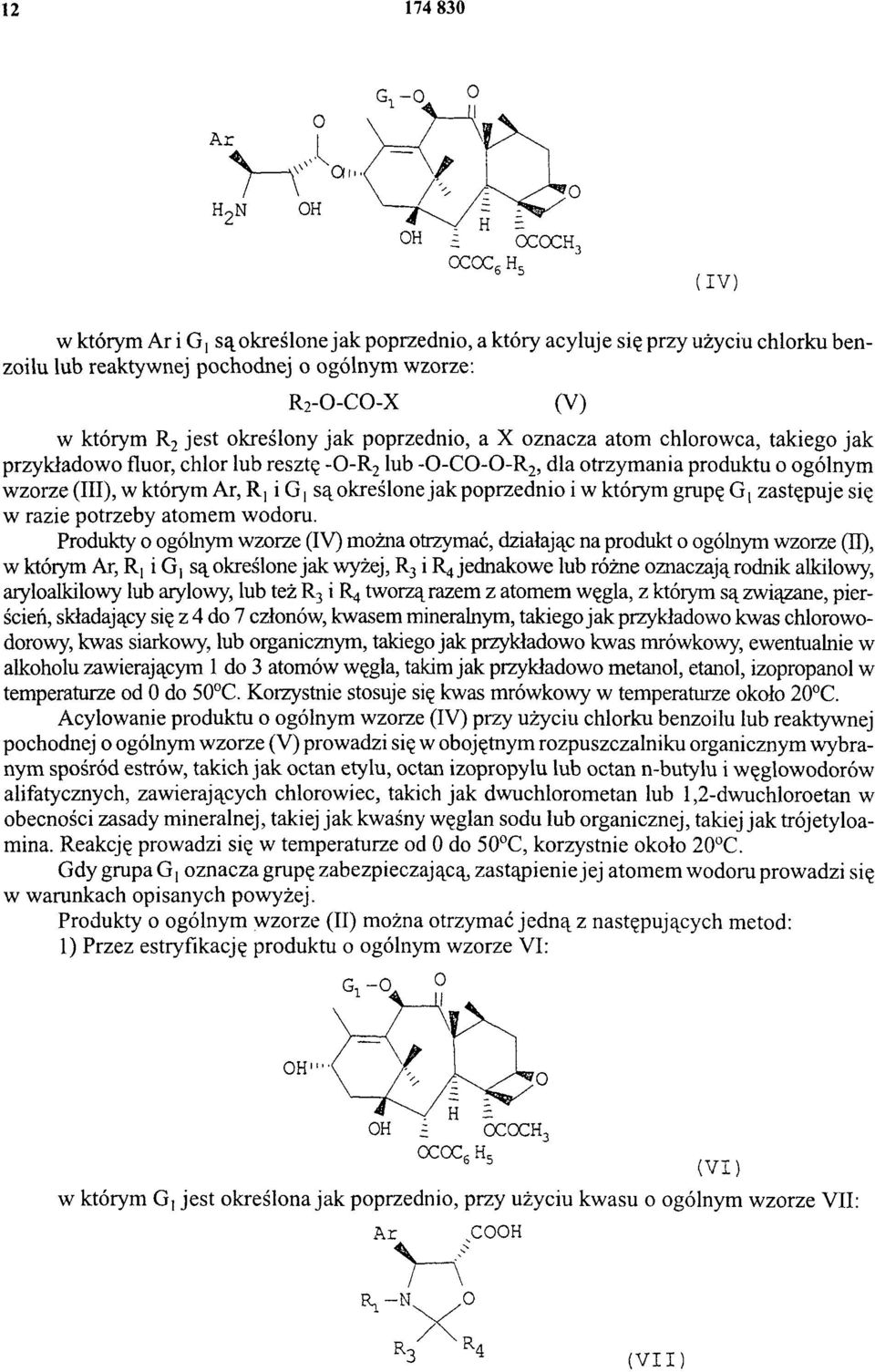 poprzednio i w którym grupę G 1zastępuje się w razie potrzeby atomem wodoru.
