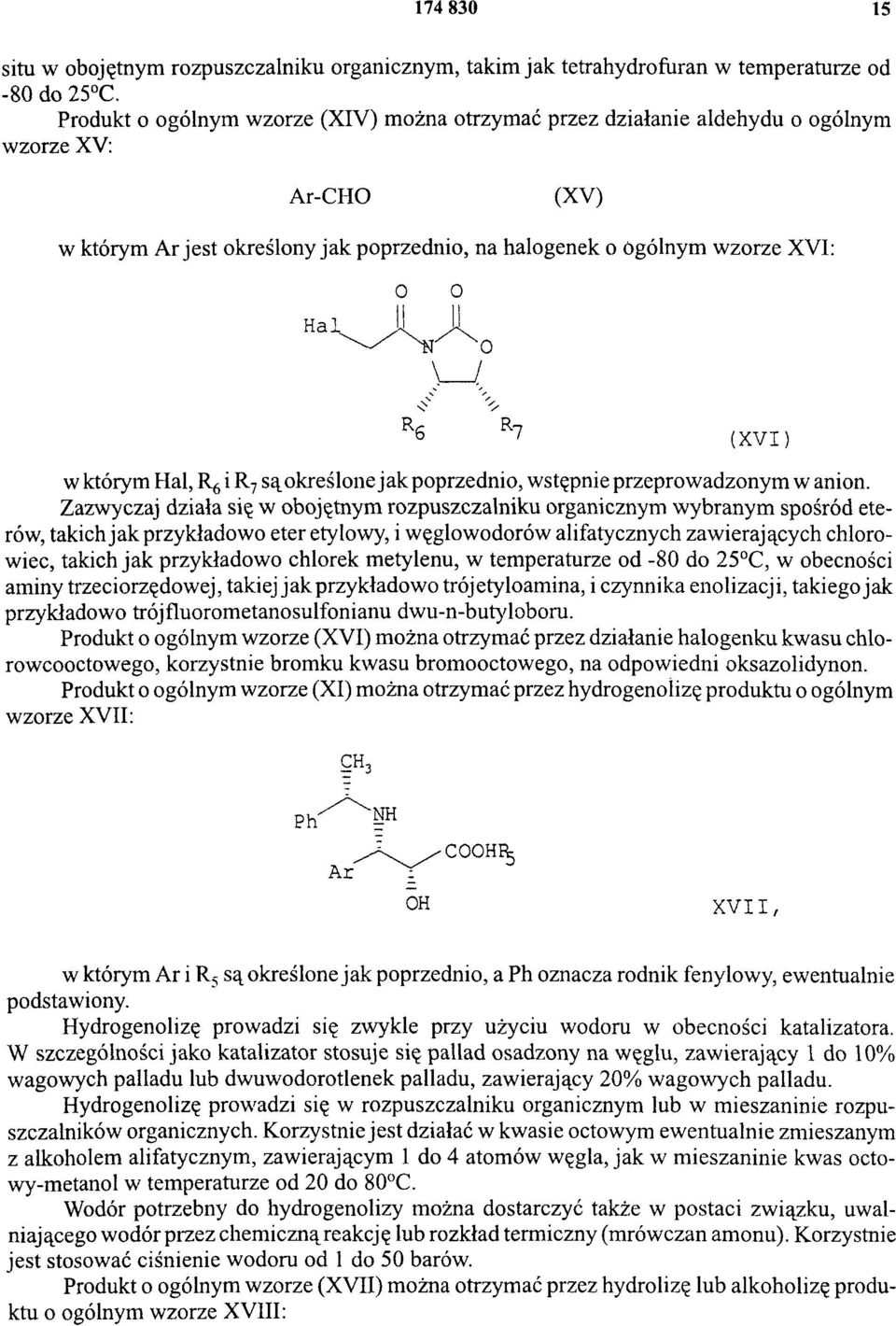 określone jak poprzednio, wstępnie przeprowadzonym w anion.