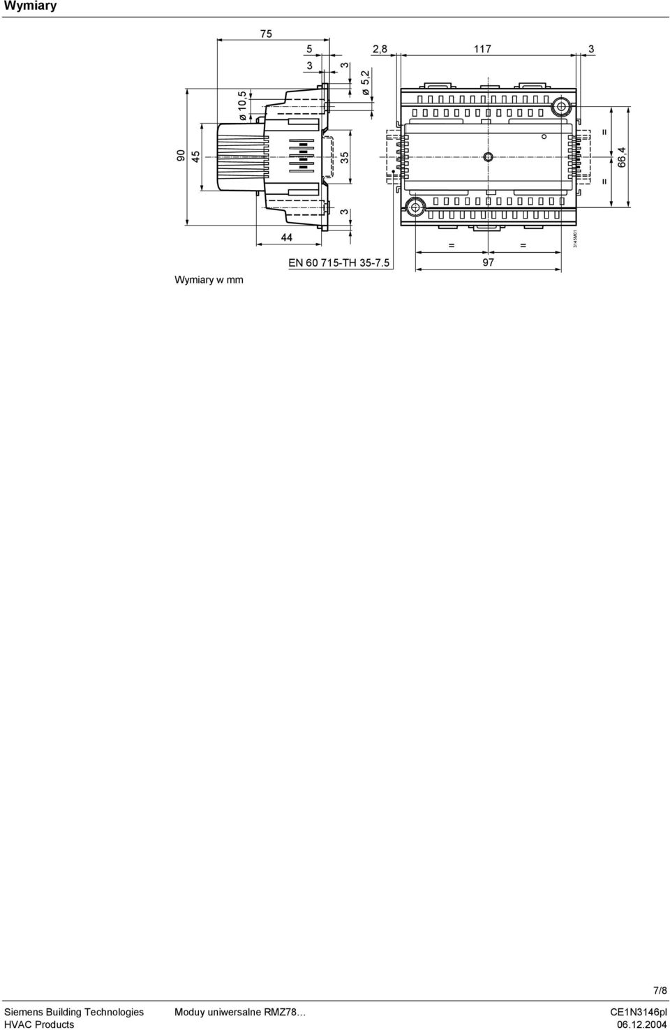 ø = Wymiary w mm 44 EN 60