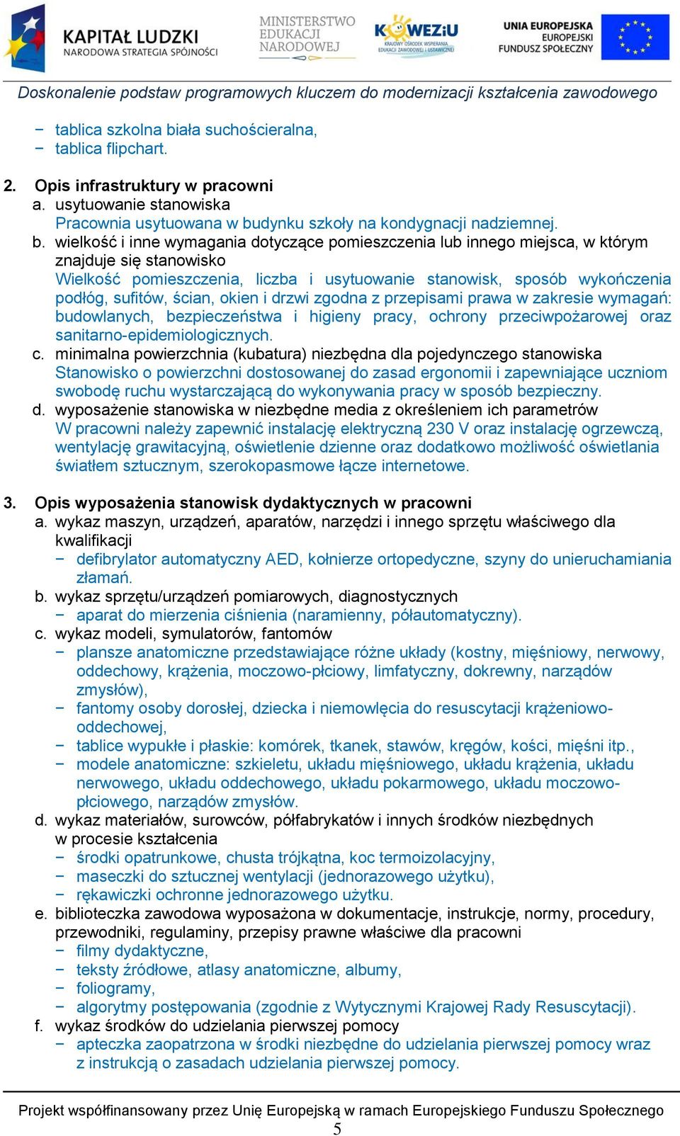 dynku szkoły na kondygnacji nadziemnej. b.