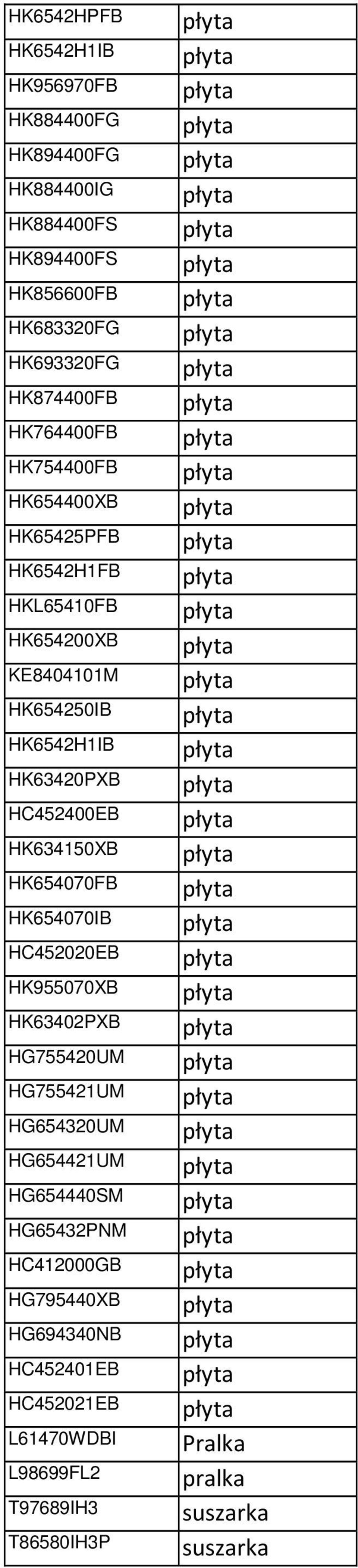 HK63420PXB HC452400EB HK634150XB HK654070FB HK654070IB HC452020EB HK955070XB HK63402PXB HG755420UM HG755421UM HG654320UM