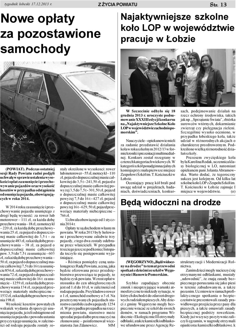 pojazdu, obowi¹zuj¹cych w roku 2014.