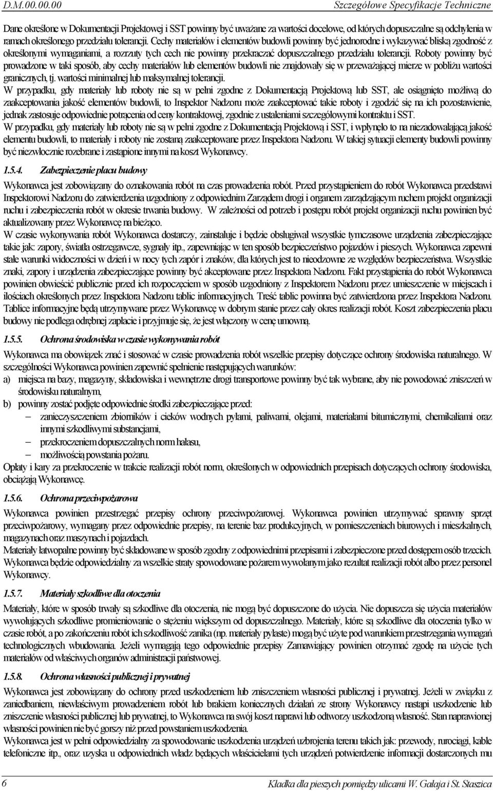 przedziału tolerancji.