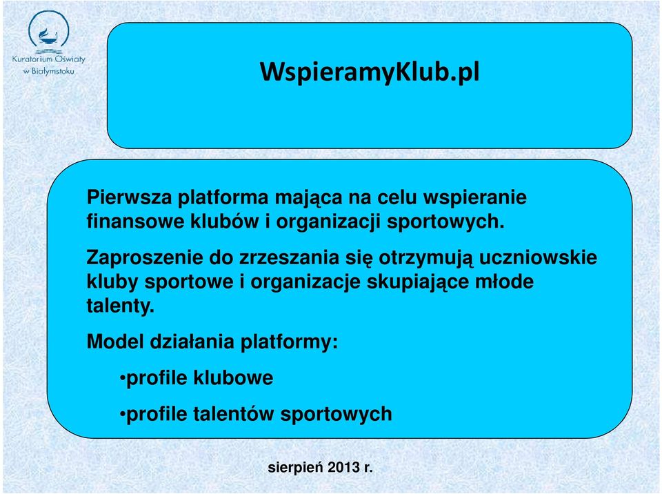 organizacji sportowych.