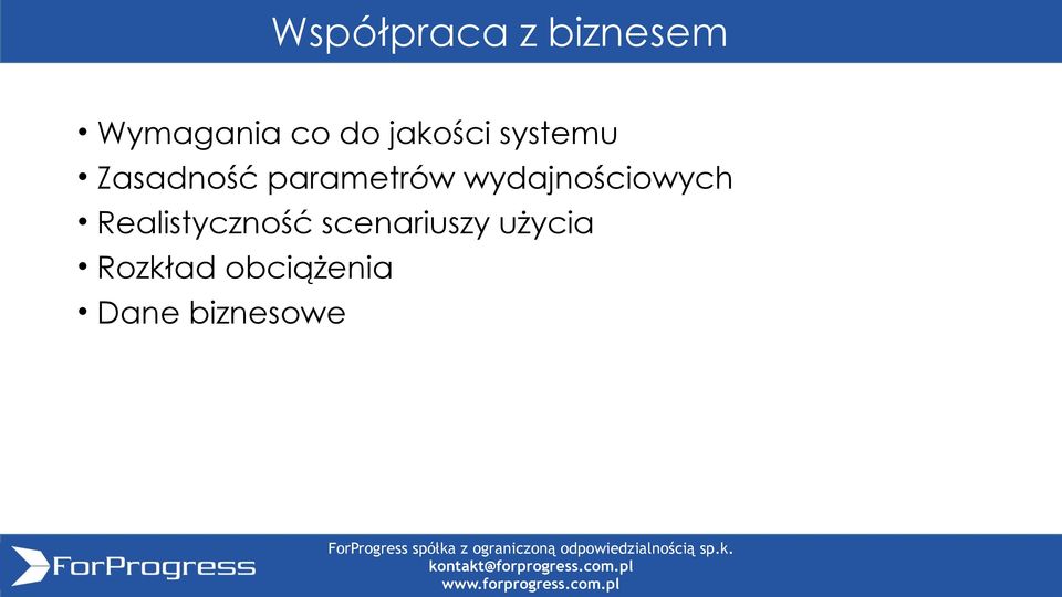 wydajnościowych Realistyczność