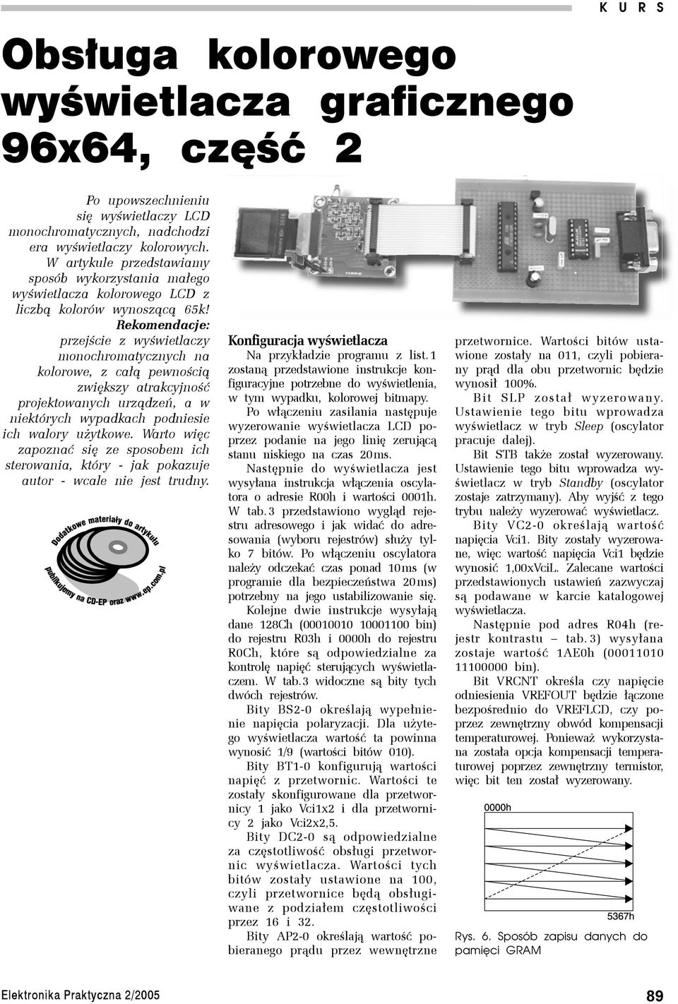 Rekomendacje: przejście z wyświetlaczy monochromatycznych na kolorowe, z całą pewnością zwiększy atrakcyjność projektowanych urządzeń, a w niektórych wypadkach podniesie ich walory użytkowe.