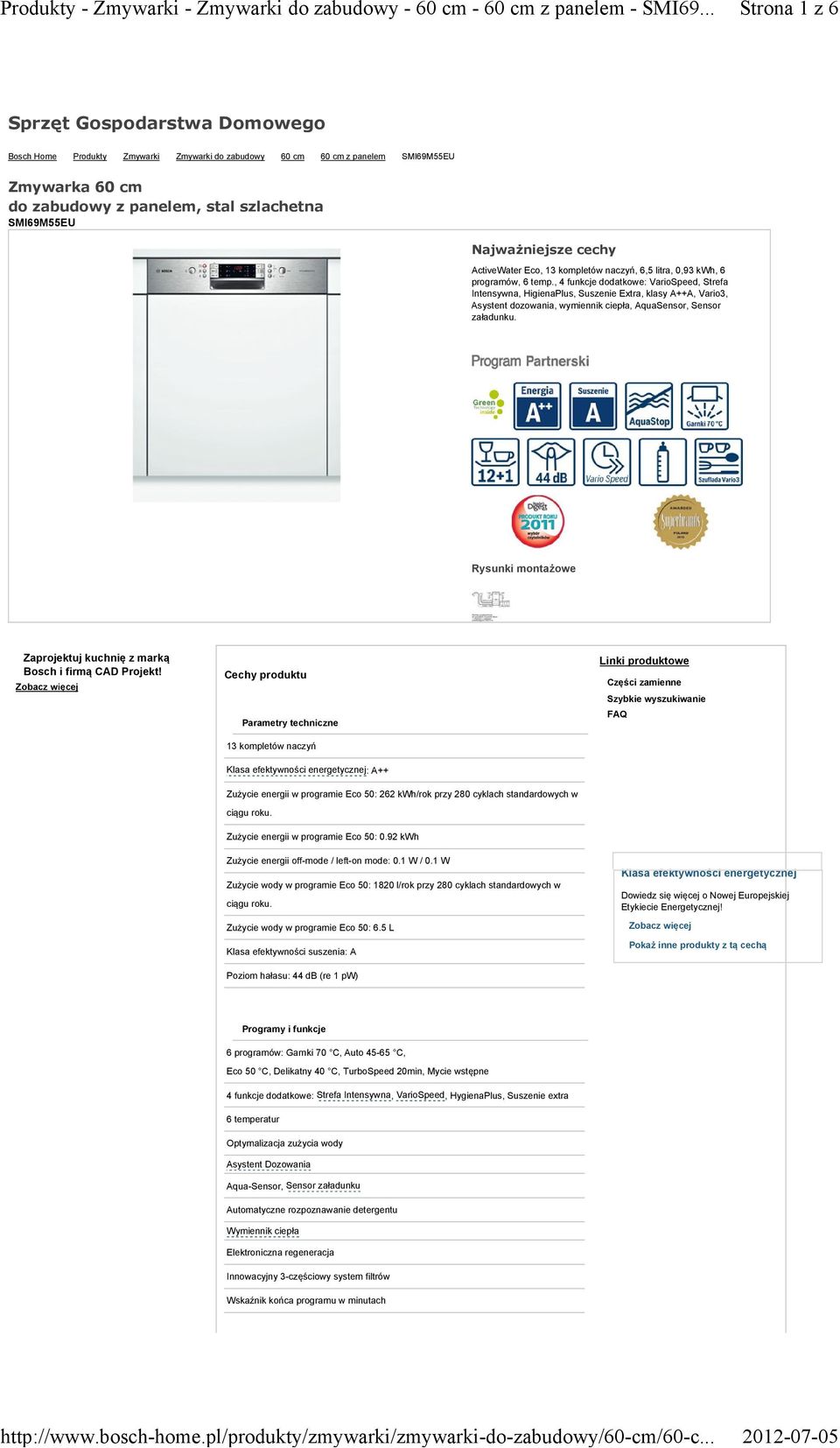 , 4 funkcje dodatkowe: VarioSpeed, Strefa Intensywna, HigienaPlus, Suszenie Extra, klasy A++A, Vario3, Asystent dozowania, wymiennik ciepła, AquaSensor, Sensor załadunku.