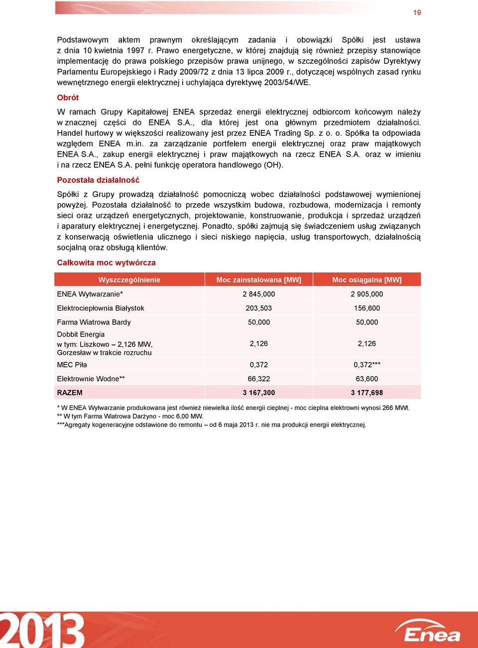 2009/72 z dnia 13 lipca 2009 r., dotyczącej wspólnych zasad rynku wewnętrznego energii elektrycznej i uchylająca dyrektywę 2003/54/WE.