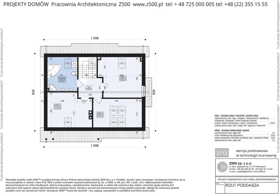 OCIEPLONA wykończenie zew: Sys.