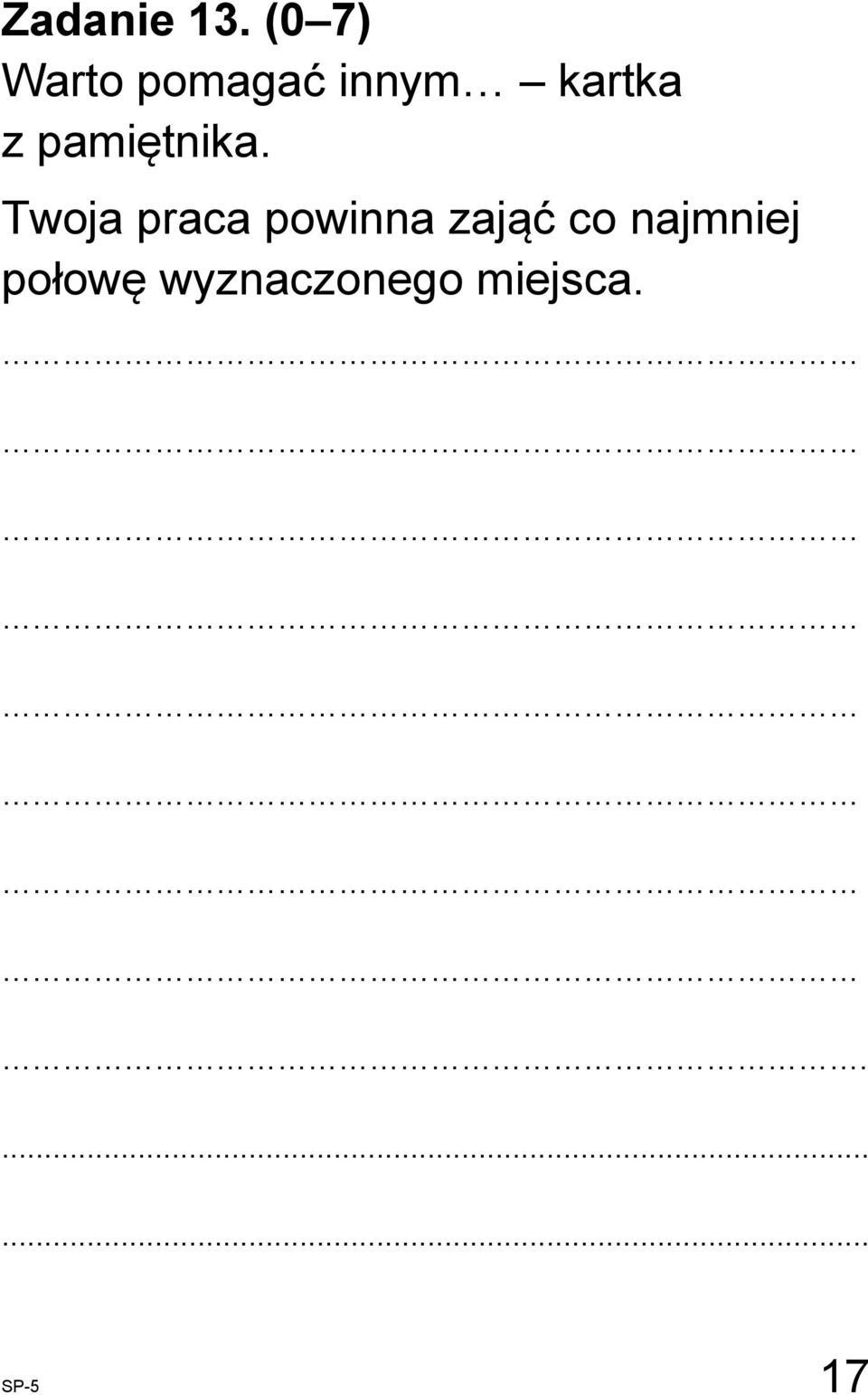 pamiętnika.