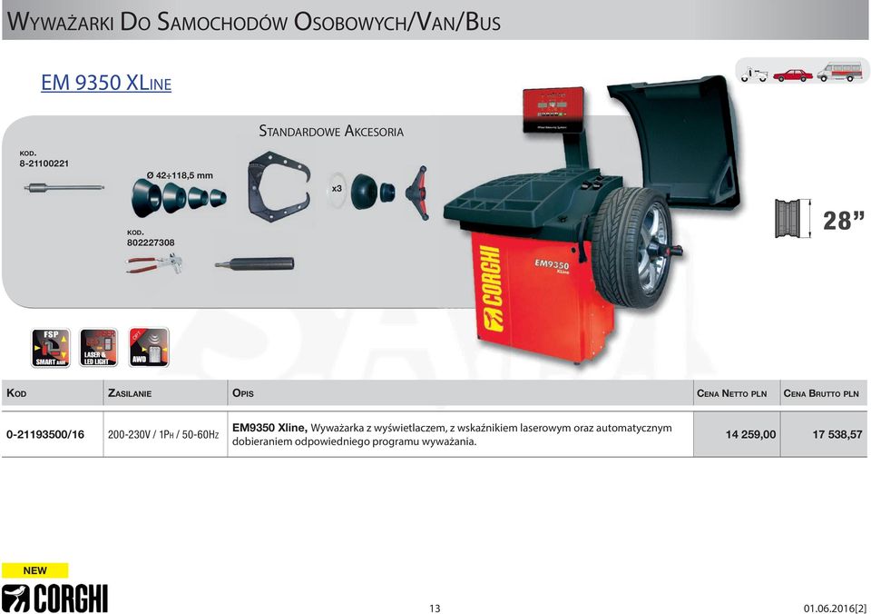 802227308 x3 28 FSP OPT SMART ARM ZASILANIE CENA NETTO PLN CENA 0-21193500/16 200-230V / 1PH /