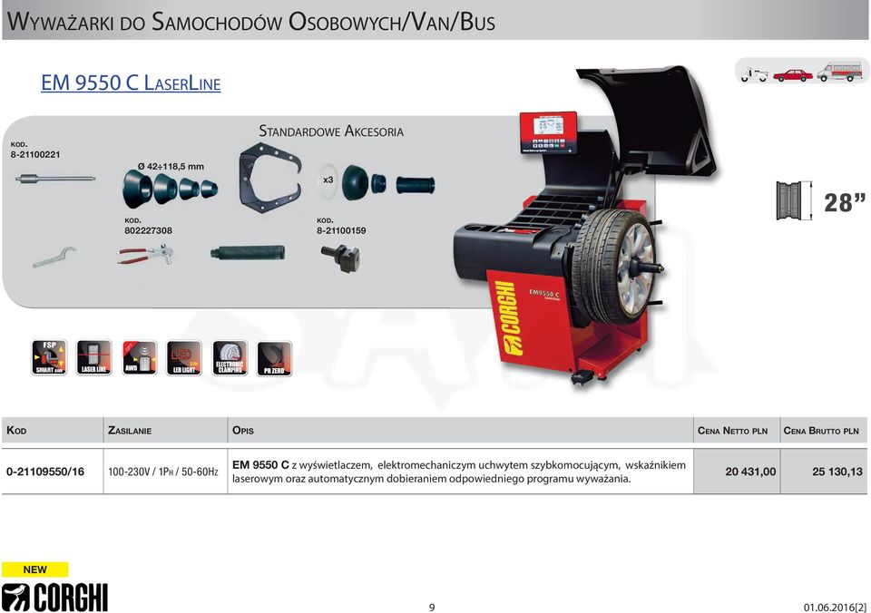 8-21100159 28 FSP OPT SMART ARM ZASILANIE CENA NETTO PLN CENA 0-21109550/16 100-230V / 1PH / 50-60HZ EM