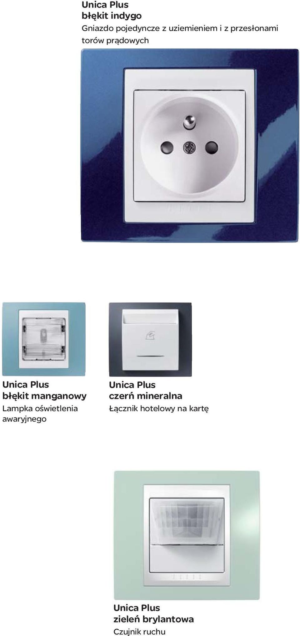 Lampka oświetlenia awaryjnego czerń mineralna