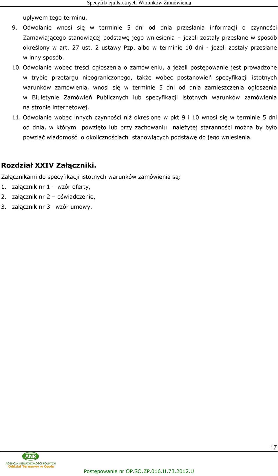 2 ustawy Pzp, albo w terminie 10 