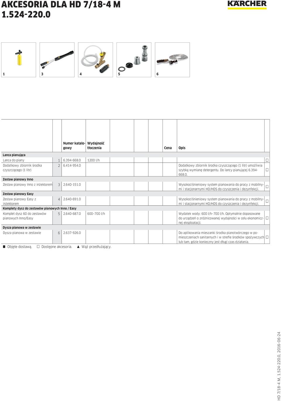 0 Wysokociśnieniowy system pianowania do pracy z mobilnymi i stacjonarnymi HD/HDS do czyszczenia i dezynfekcji.