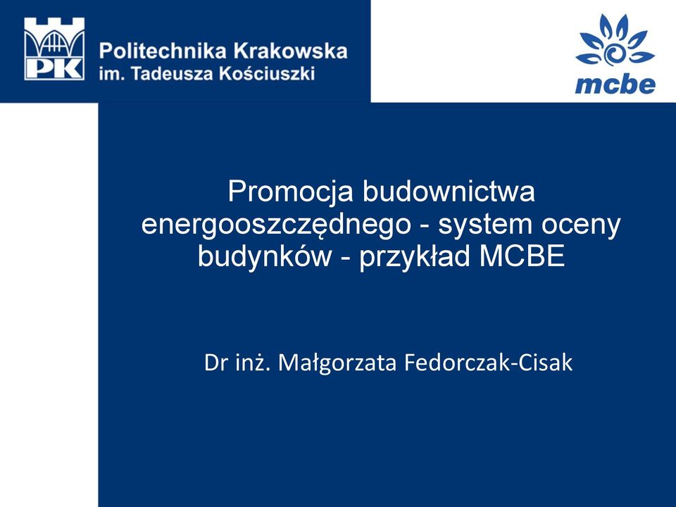 oceny budynków - przykład