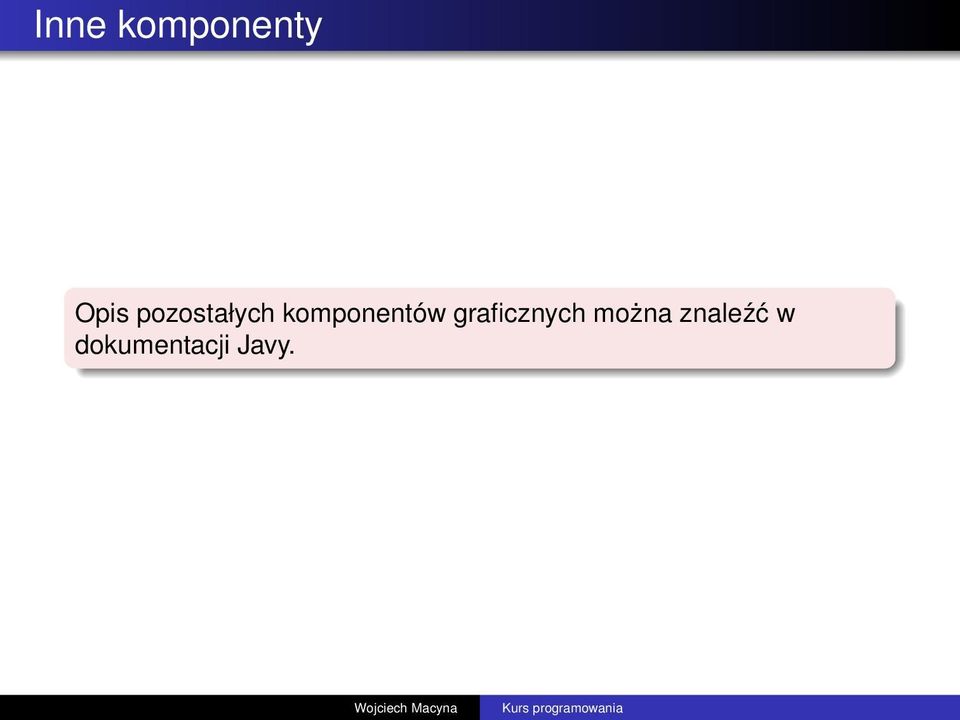 komponentów